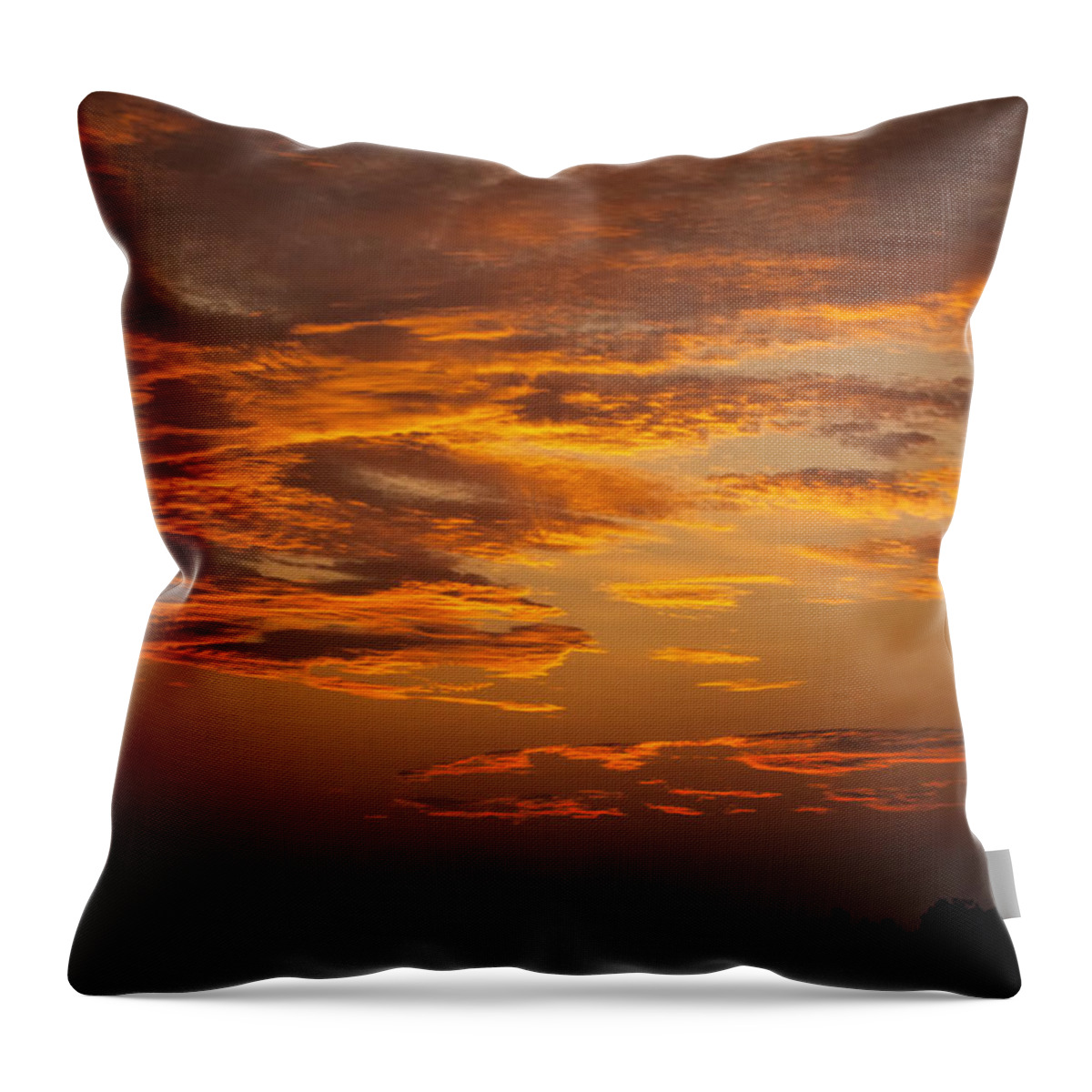 Dawn Throw Pillow featuring the photograph Dawn on Gaither Mountain at Ponca Wilderness by Michael Dougherty