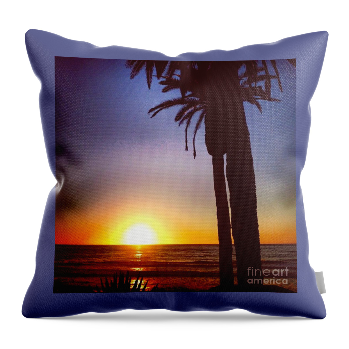 Sunset Throw Pillow featuring the photograph Del Mar Days by Denise Railey