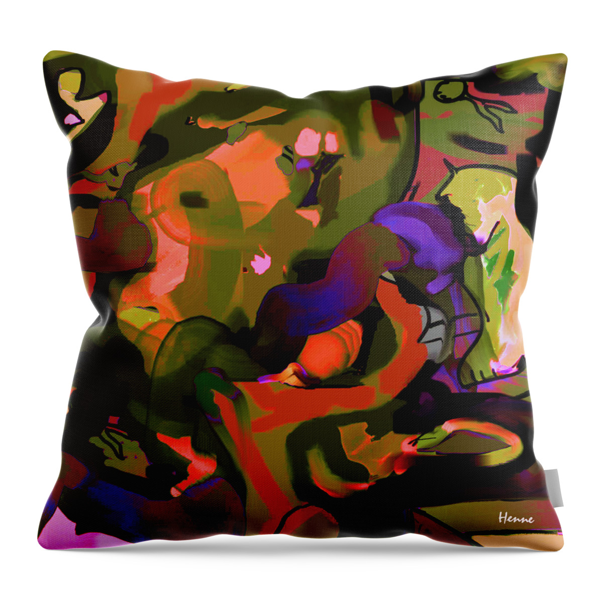 Digital Throw Pillow featuring the digital art Destiny by Robert Henne