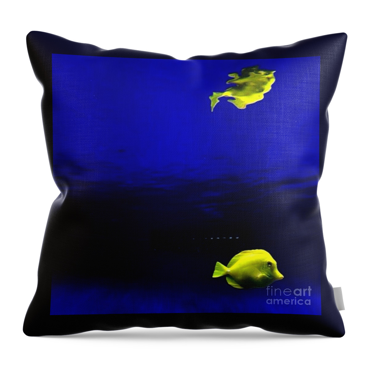 Fish Throw Pillow featuring the photograph Distortion by Denise Railey
