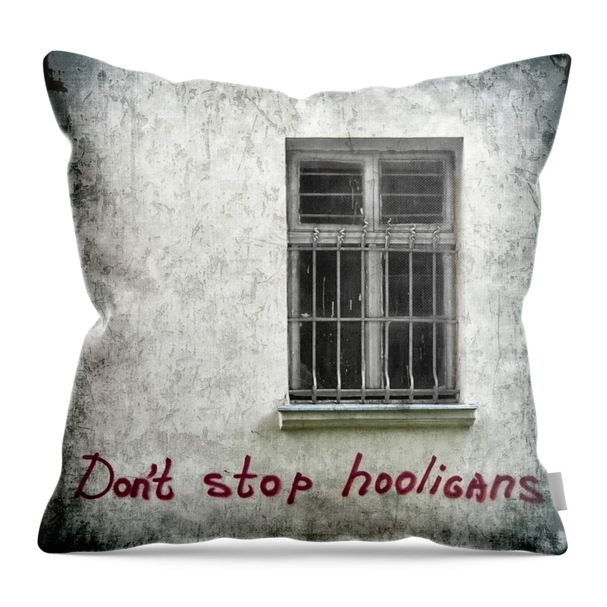 Ukraine Throw Pillow featuring the photograph Don't Stop Hooligans by Evelina Kremsdorf