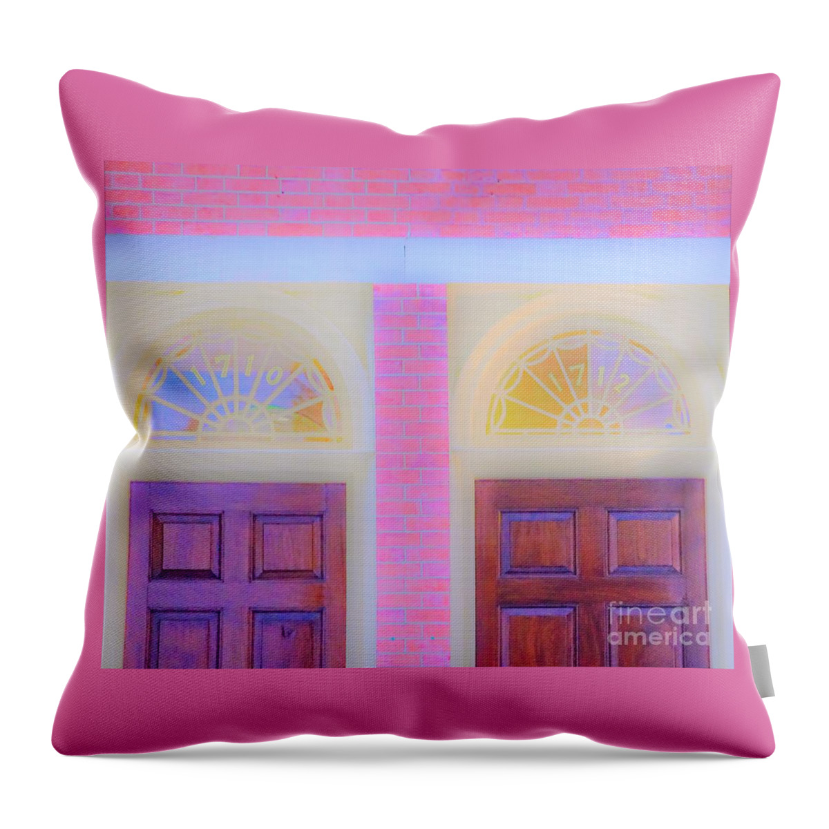 Doors Throw Pillow featuring the photograph 1710 And 1712 by Merle Grenz