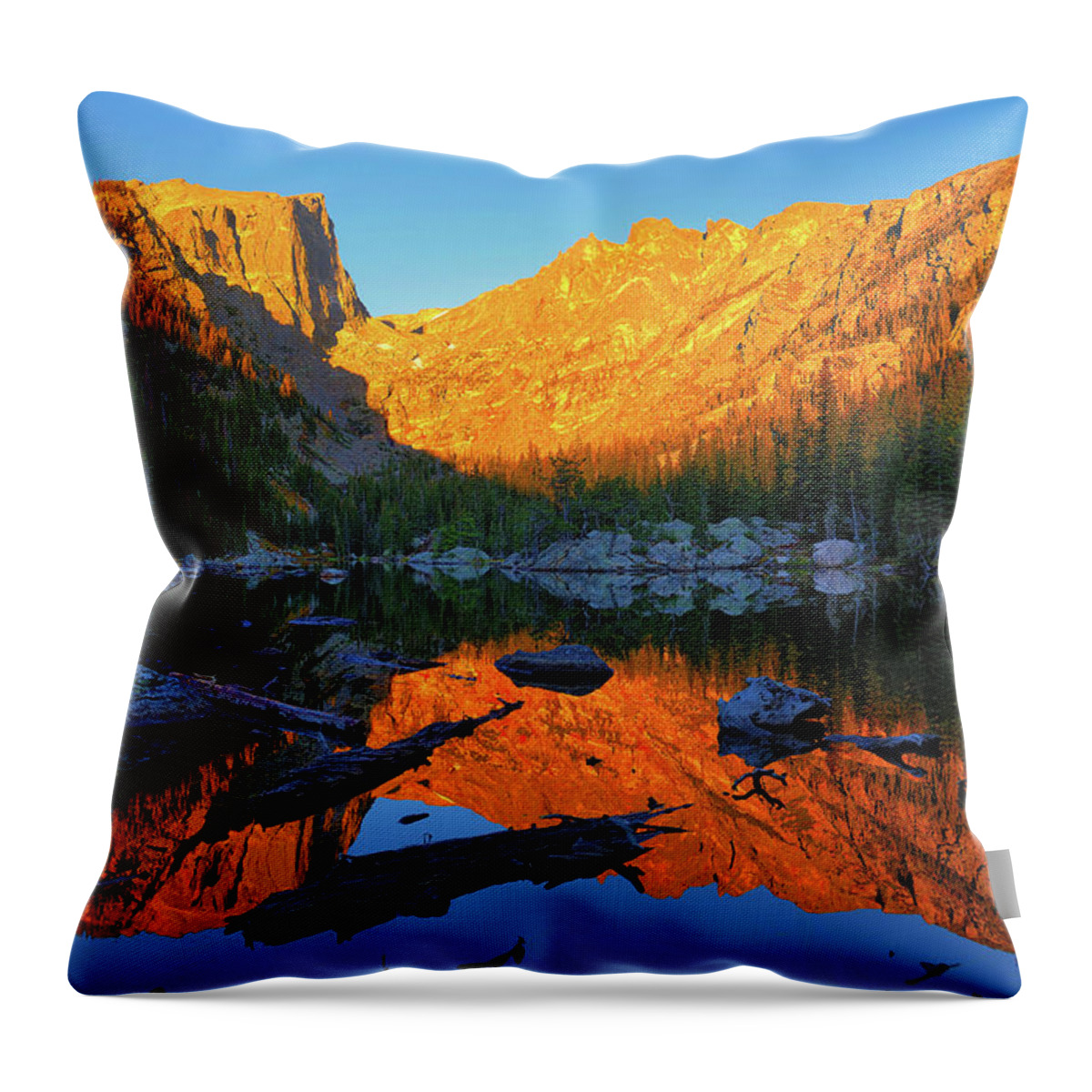 Dream Lake Throw Pillow featuring the photograph Dream Within A Dream by Greg Norrell