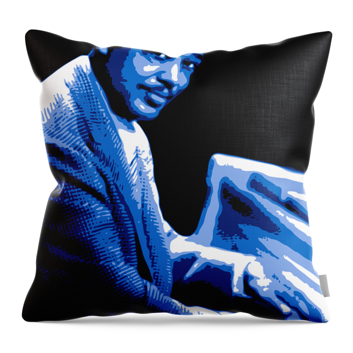 Duke Ellington Throw Pillow featuring the digital art Duke Ellington by DB Artist