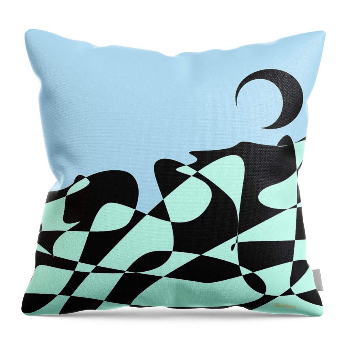 Postmodernism Throw Pillow featuring the digital art Earth from the Outer Atmosphere by David Bridburg