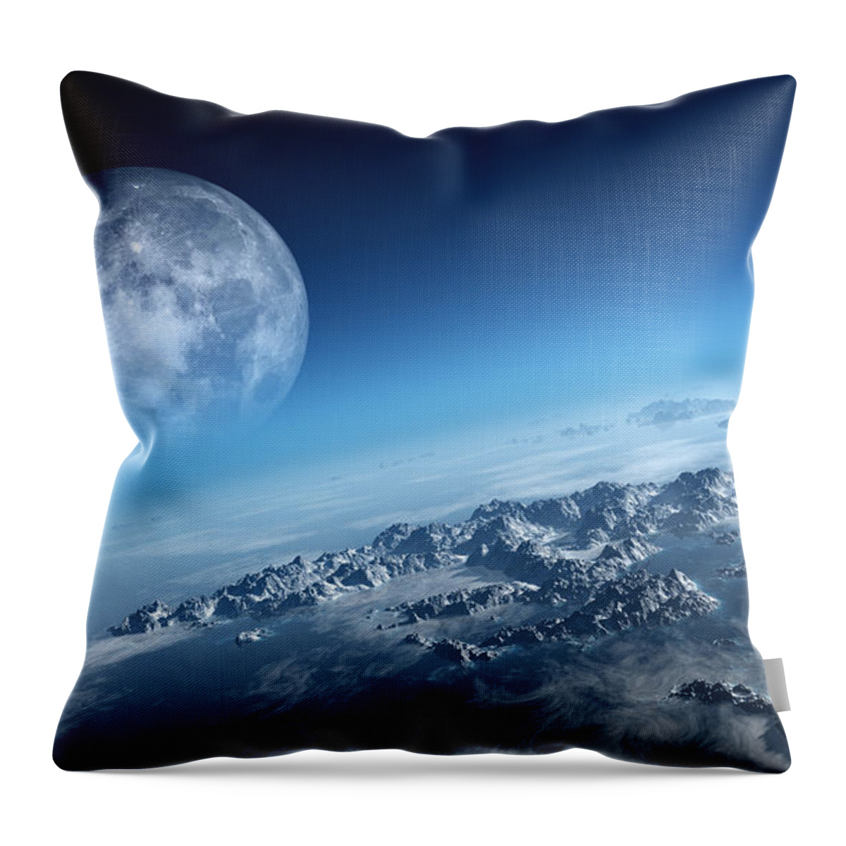 Earth Throw Pillow featuring the photograph Earth icy ocean aerial view by Johan Swanepoel