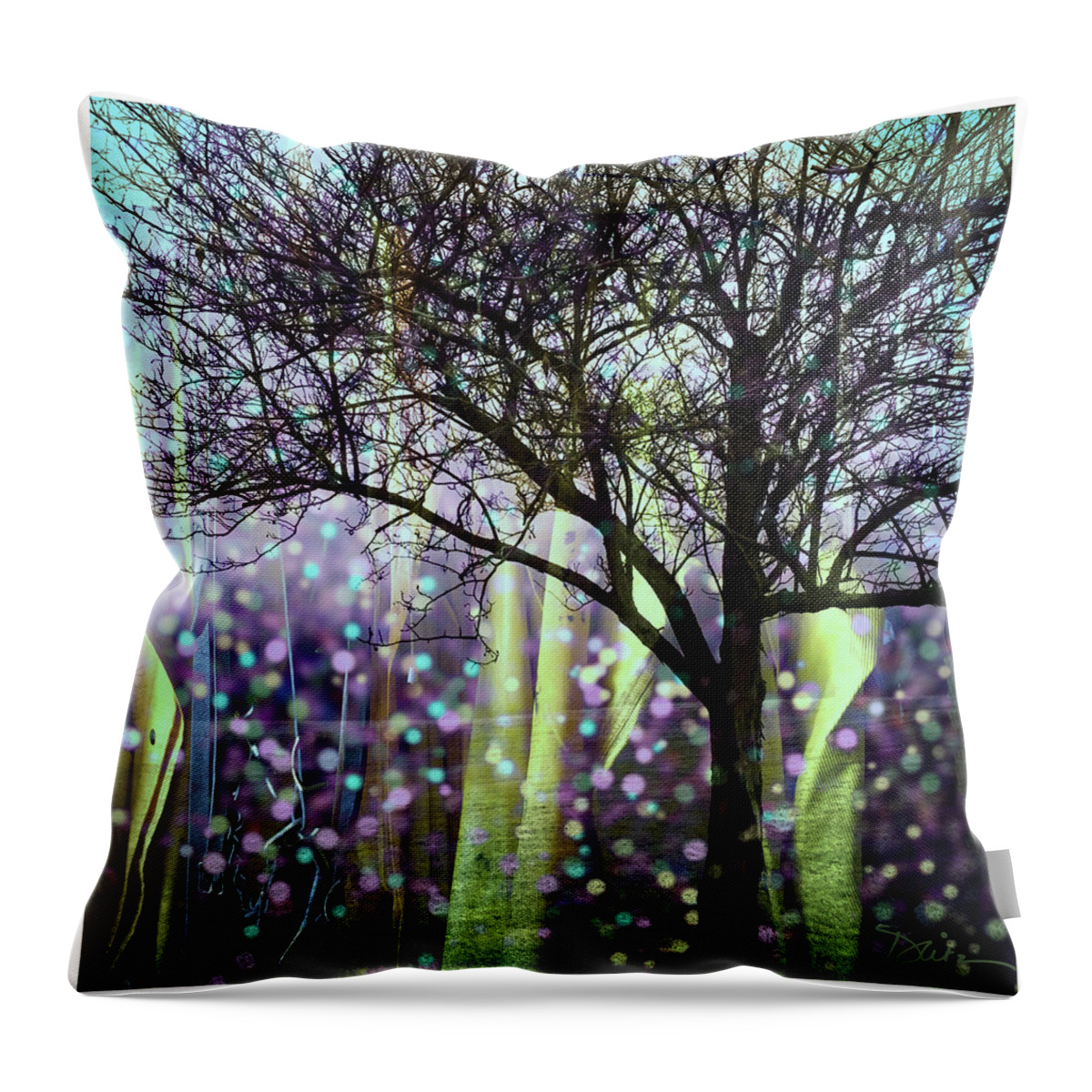 Tree Throw Pillow featuring the photograph Elements by Peggy Dietz