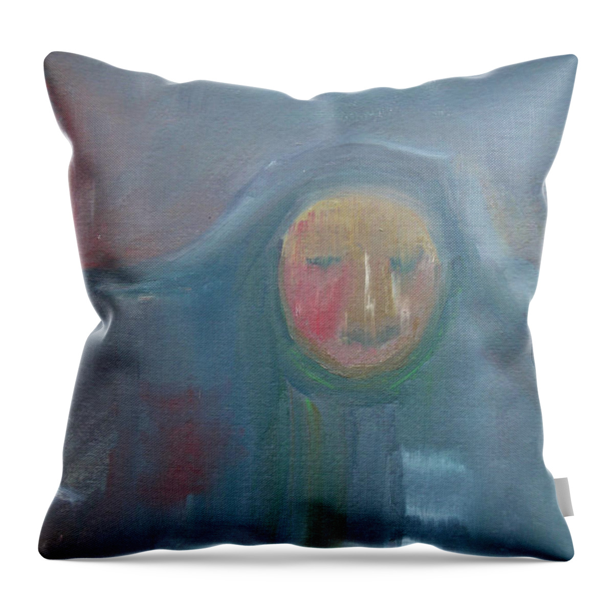 Mourning Throw Pillow featuring the painting Endless Sorrow by Susan Esbensen