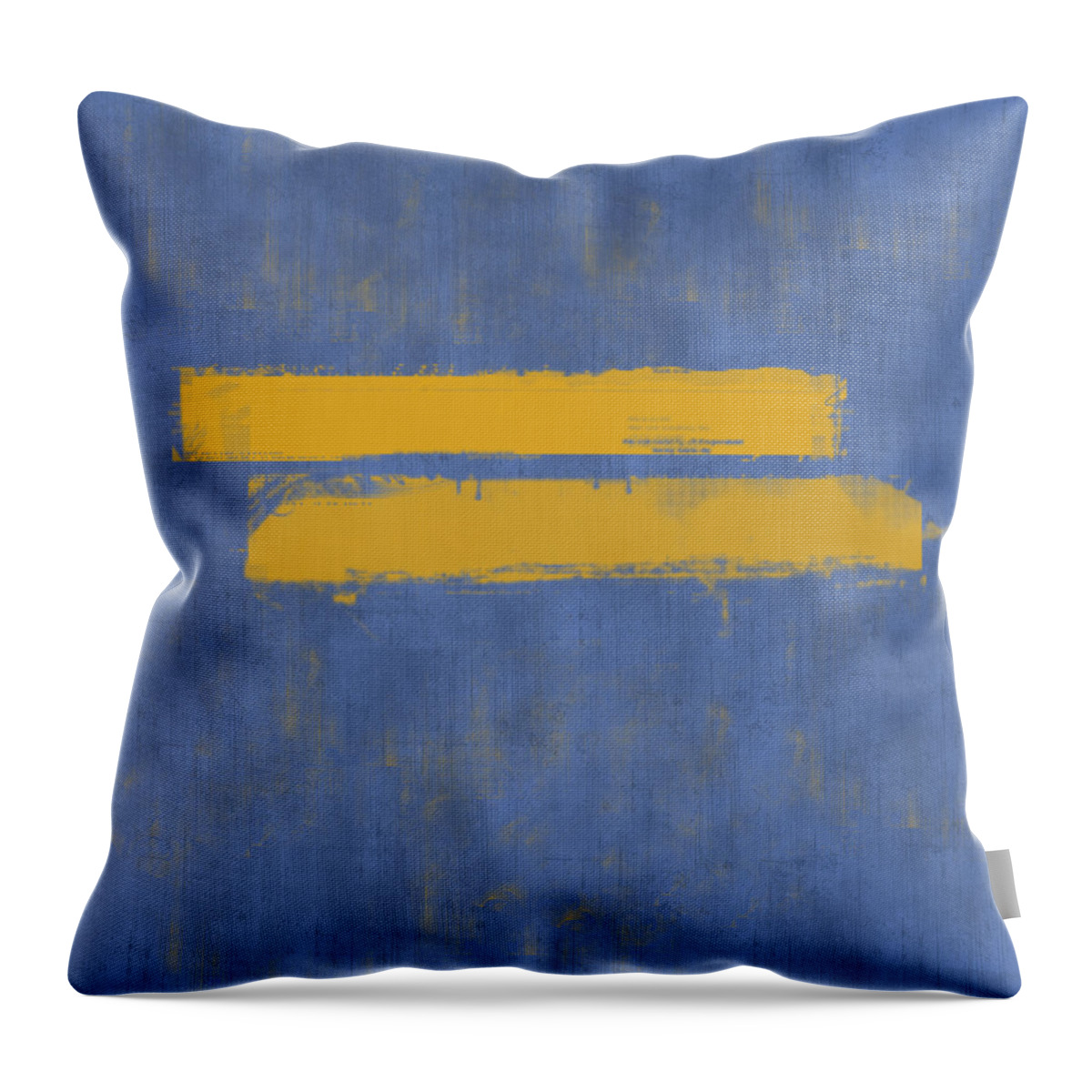 Equal Throw Pillow featuring the painting Equal by Julie Niemela