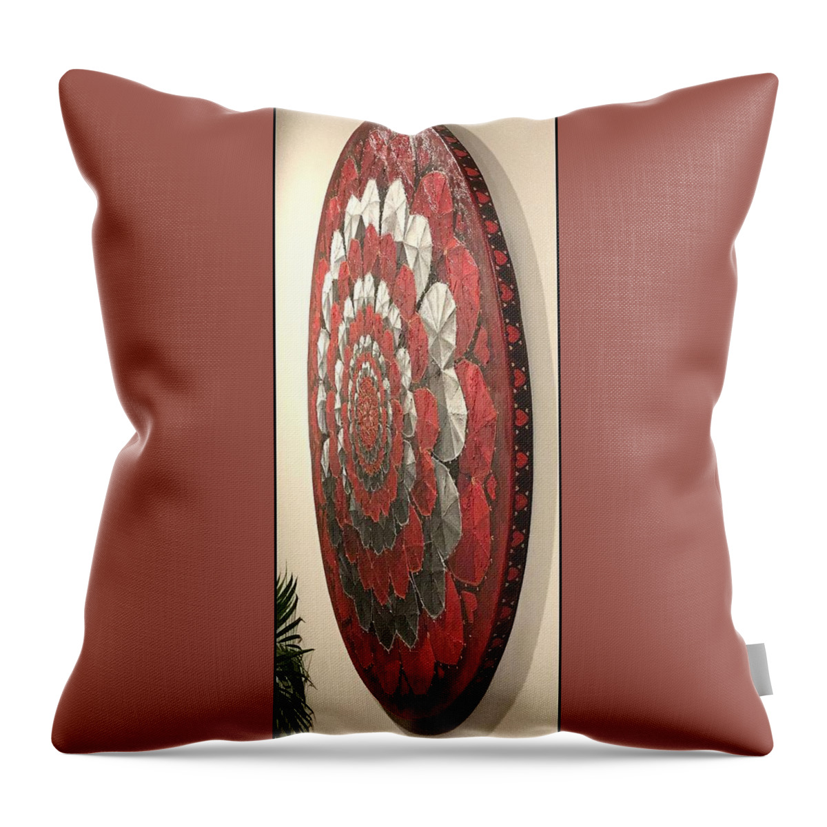  Throw Pillow featuring the painting Eternal Hearts by James Lanigan Thompson MFA