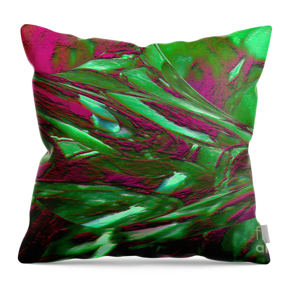 Abstract Throw Pillow featuring the painting Euphoria by Gerlinde Keating - Galleria GK Keating Associates Inc