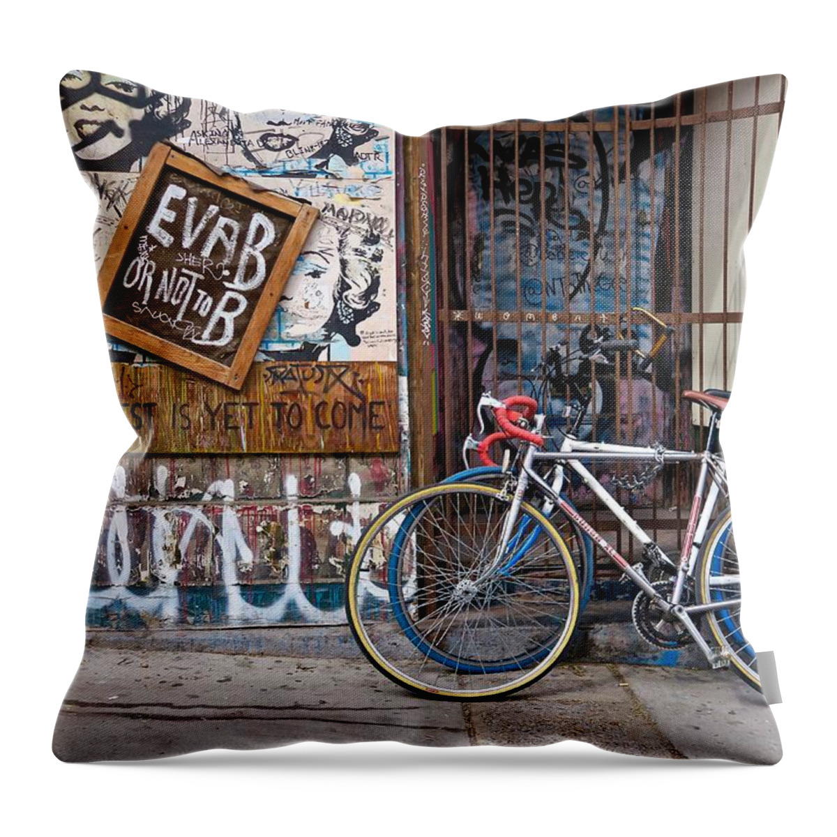 Montreal Throw Pillow featuring the photograph Eva B by Mike Reilly