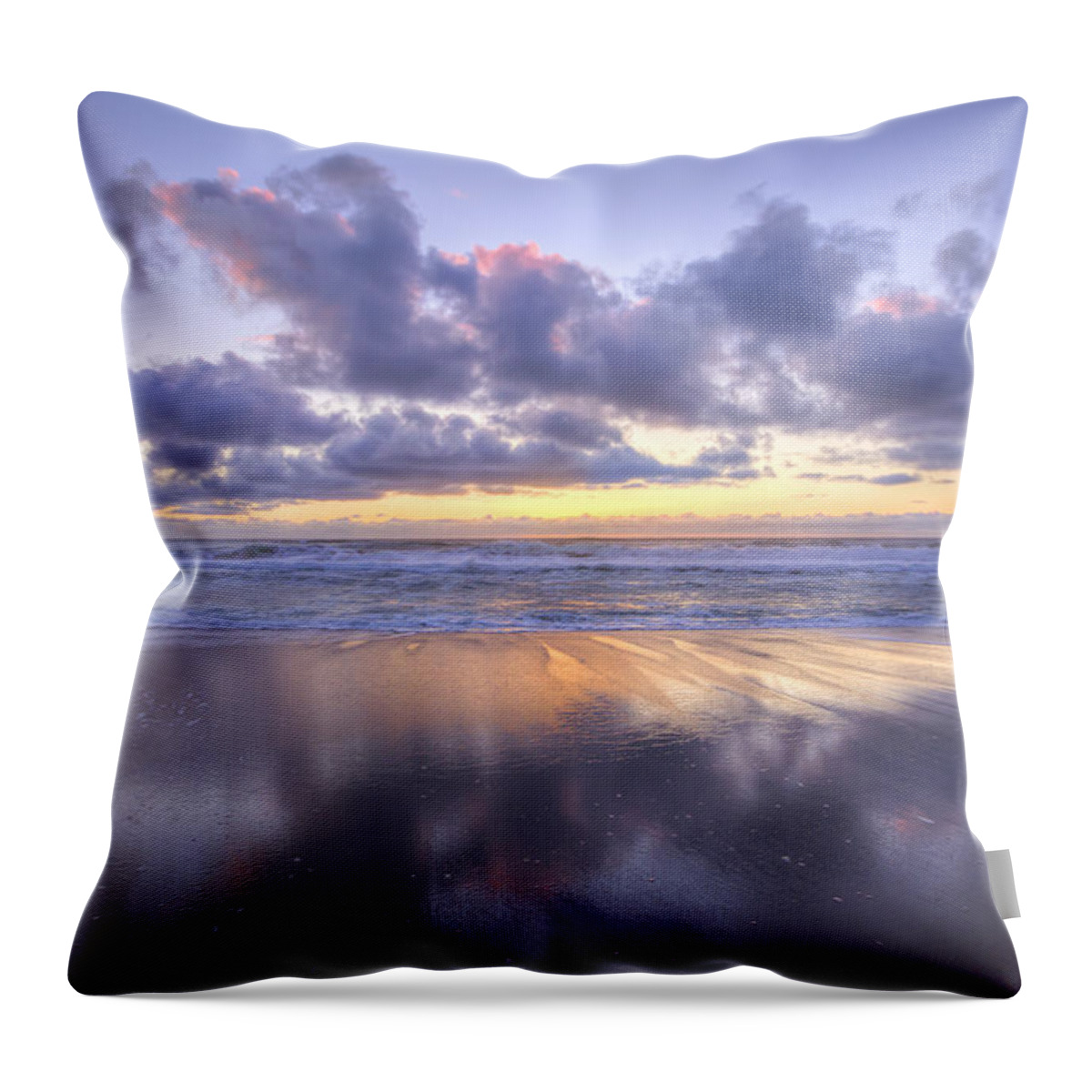 Landscape Throw Pillow featuring the photograph Evening Colors by Kristina Rinell