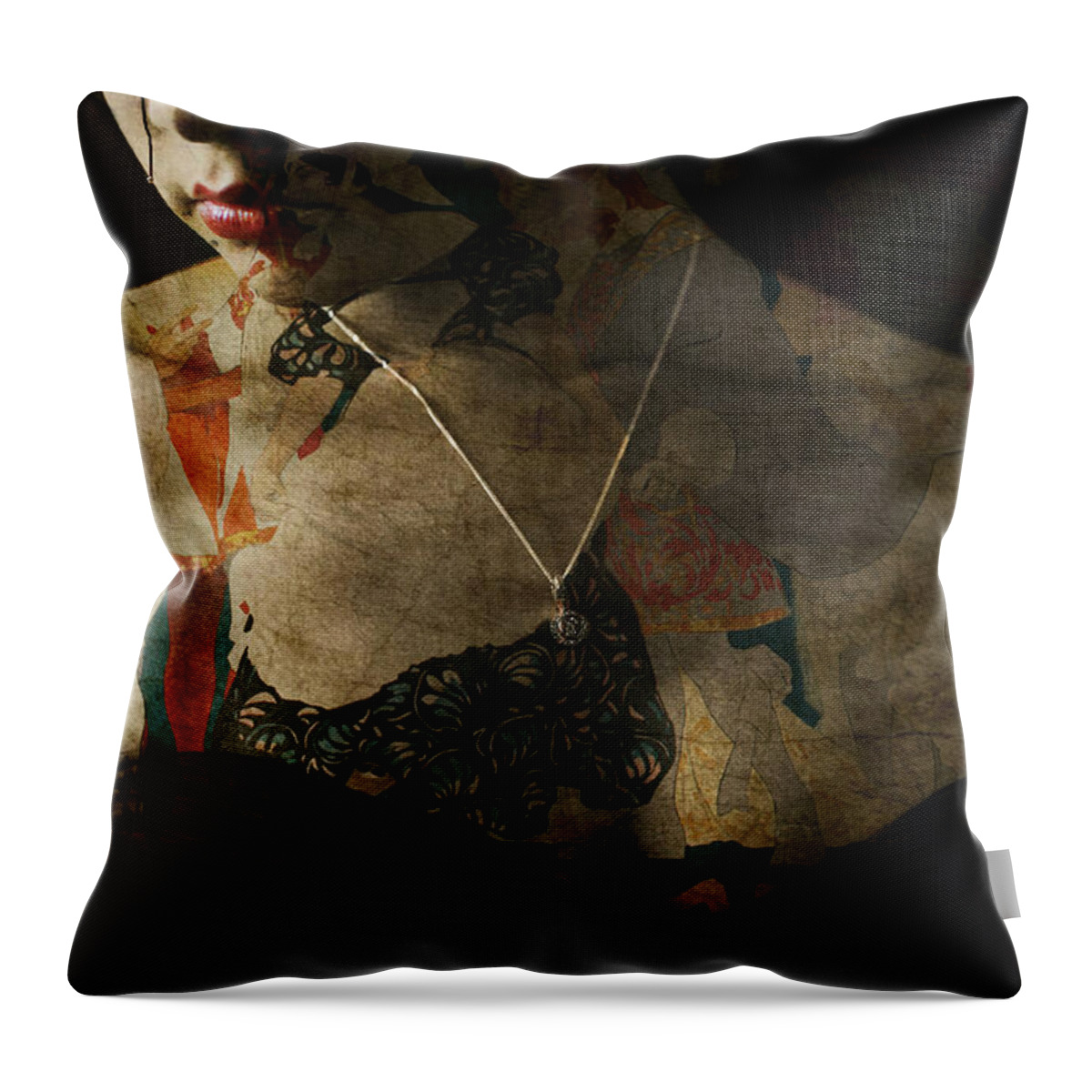 Woman Throw Pillow featuring the digital art Every Picture Tells A Story by Paul Lovering