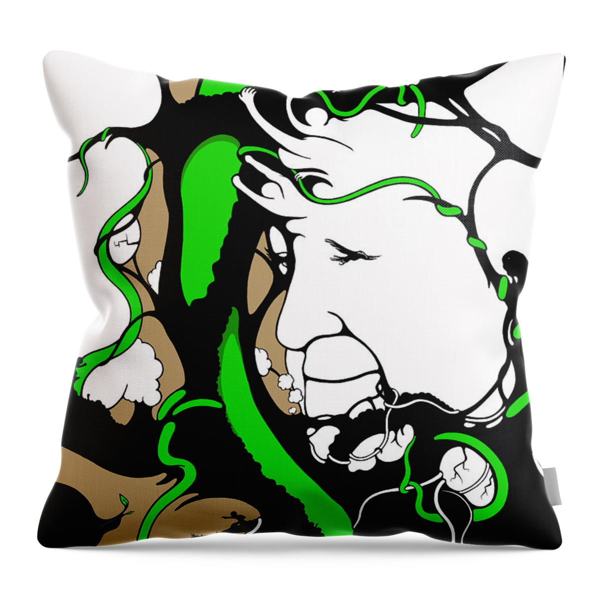 Pope Throw Pillow featuring the digital art Eyes of Faith by Craig Tilley