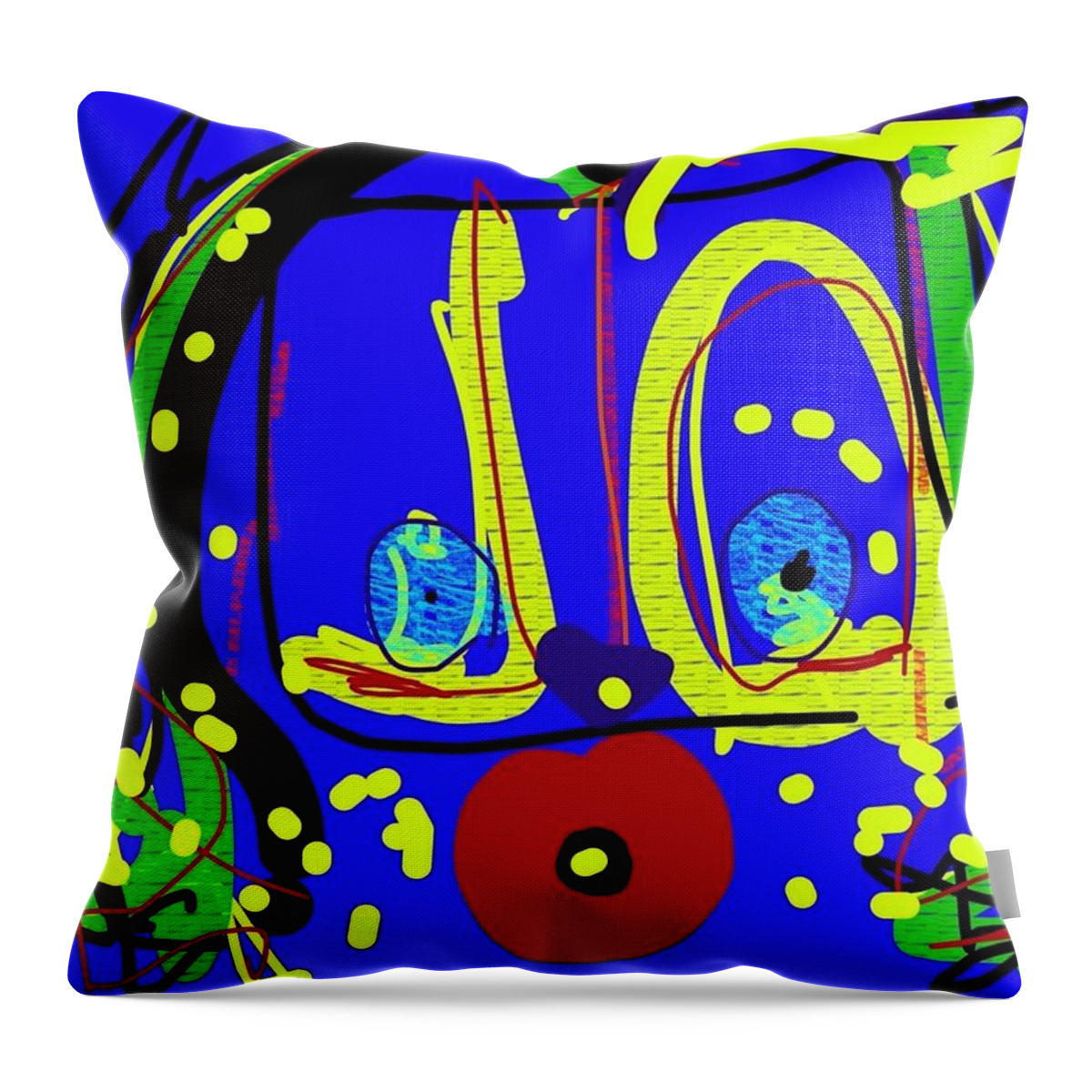 Abstract Throw Pillow featuring the digital art Fancy Free in Memoriam to Cindy's Mom by Susan Fielder