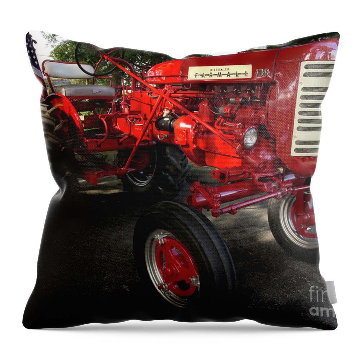 Tractor Throw Pillow featuring the photograph Farmall 130 by Mike Eingle