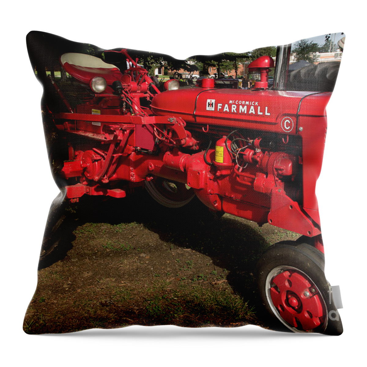 Tractor Throw Pillow featuring the photograph Farmall C by Mike Eingle