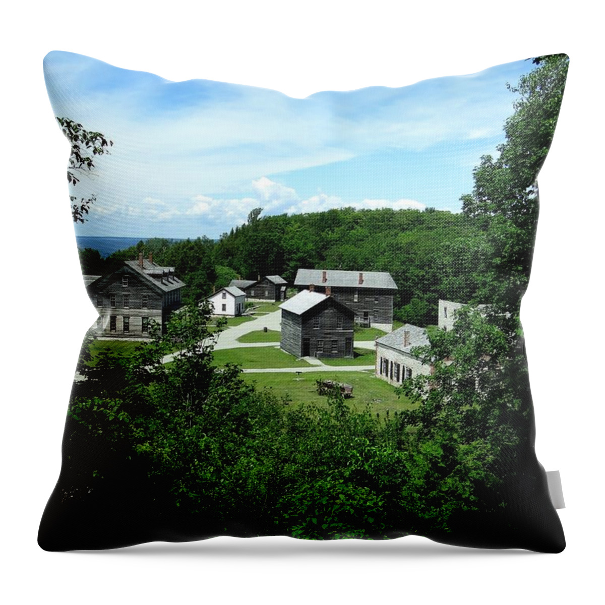 Fayette Throw Pillow featuring the photograph Fayette Historic State Park by Keith Stokes