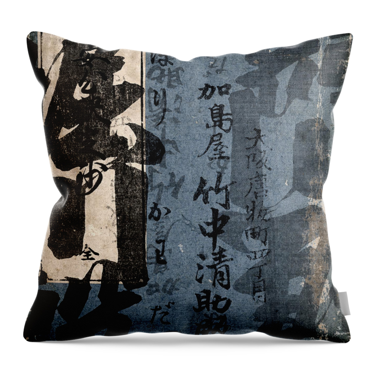 Blue Throw Pillow featuring the photograph Fiction by Carol Leigh