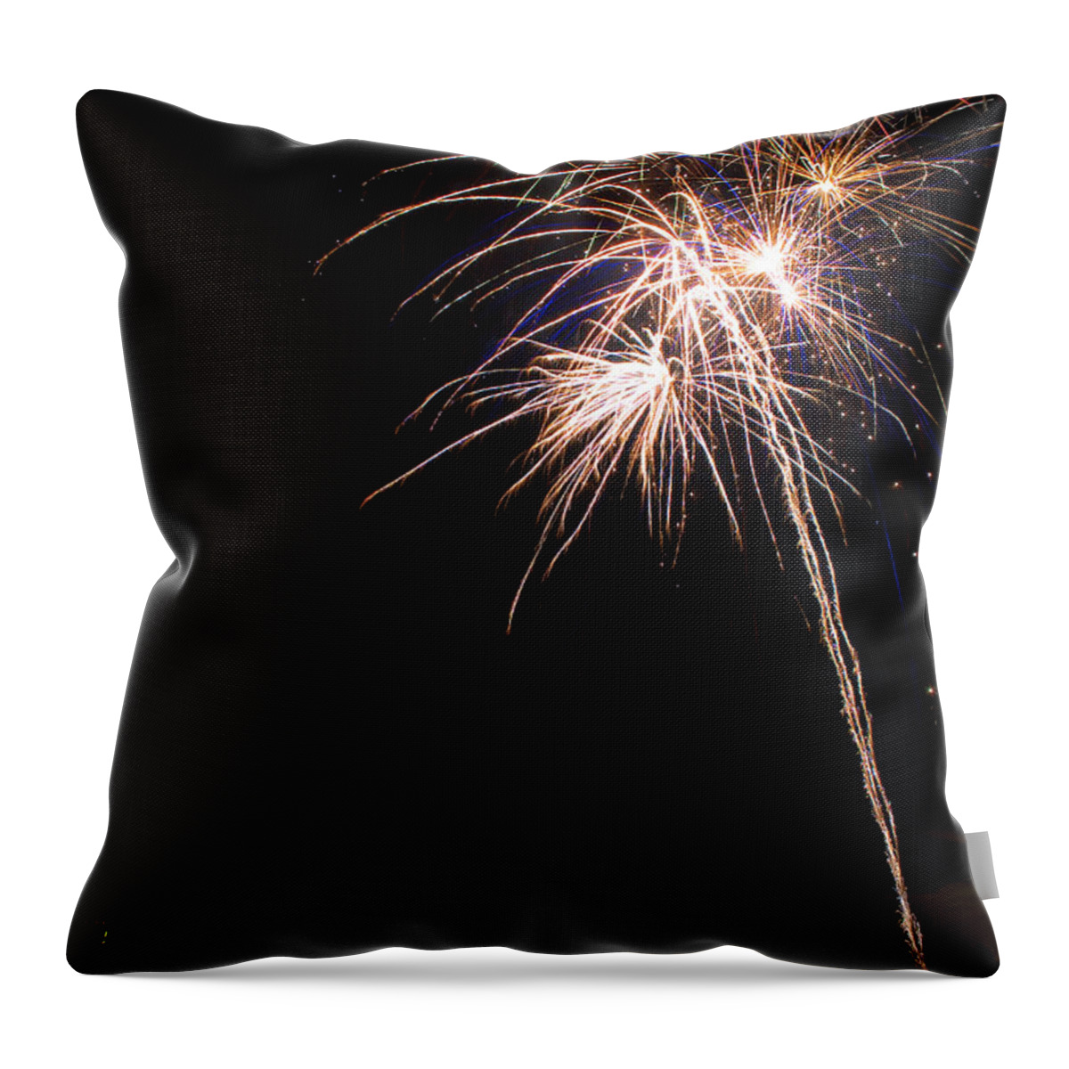 Fireworks Throw Pillow featuring the photograph Fireworks  by James BO Insogna
