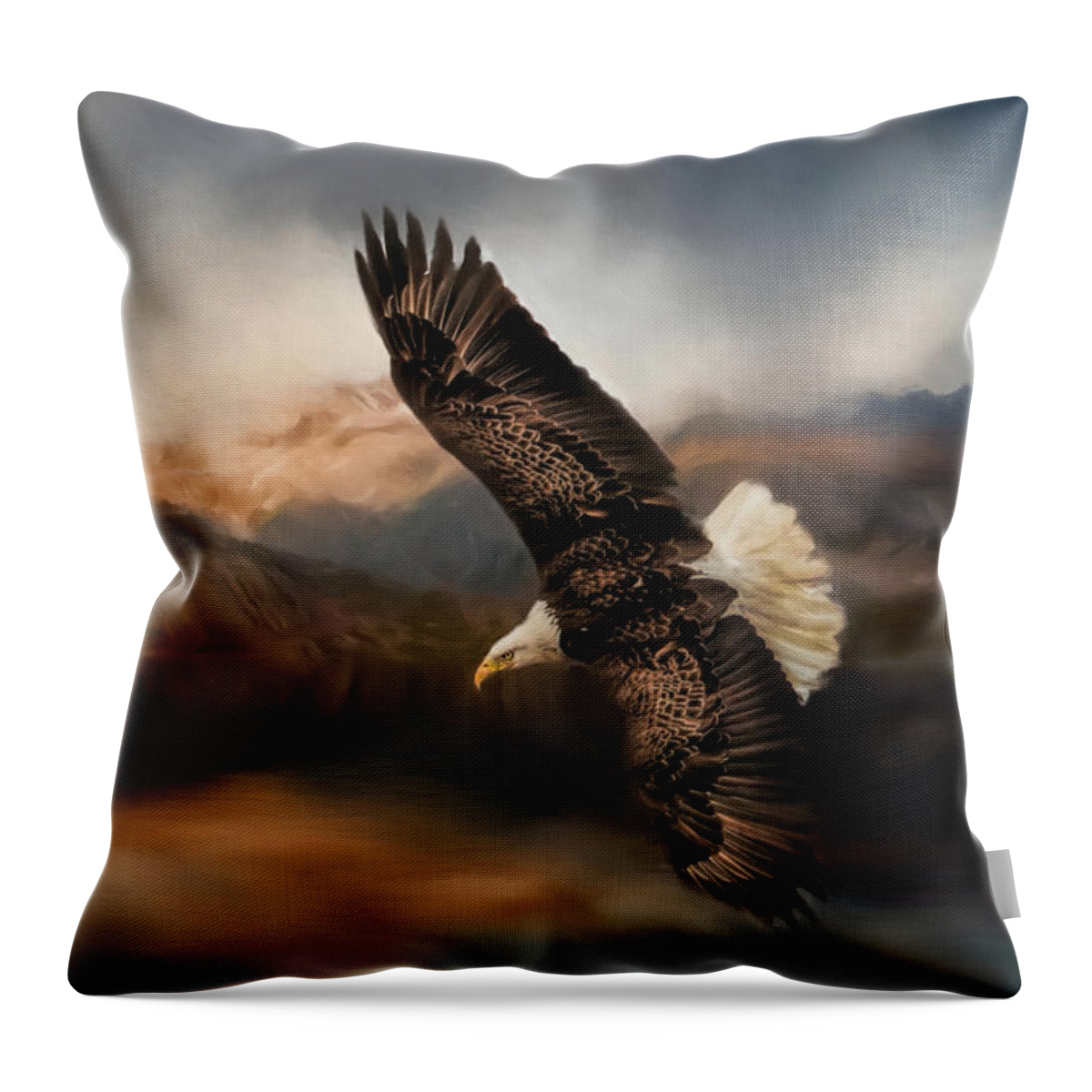 Jai Johnson Throw Pillow featuring the photograph Fishing At The Mount by Jai Johnson