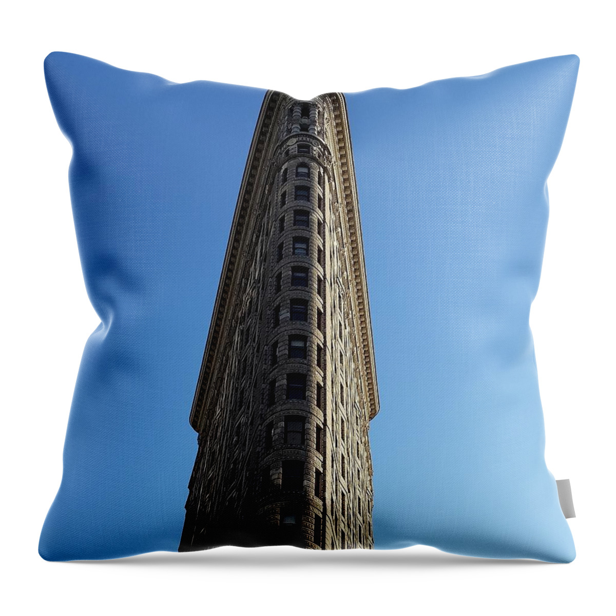 Flatiron Building Throw Pillow featuring the photograph FlatIron Building by Vic Ritchey