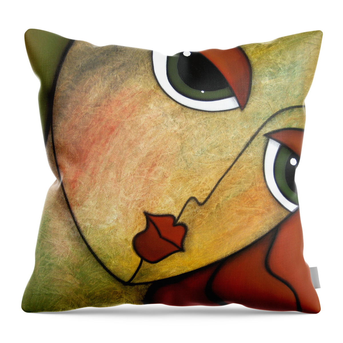 Pop Art Throw Pillow featuring the painting Flawless by Tom Fedro