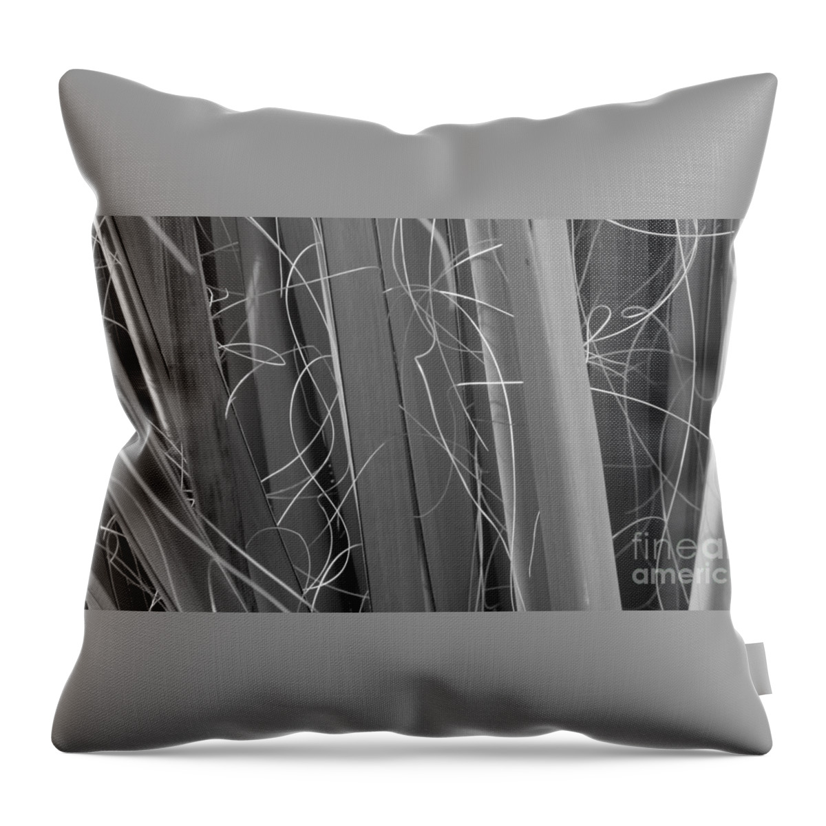 Black And White Energy Dynamic Contrast Throw Pillow featuring the photograph Flora Series 1-15 by J Doyne Miller