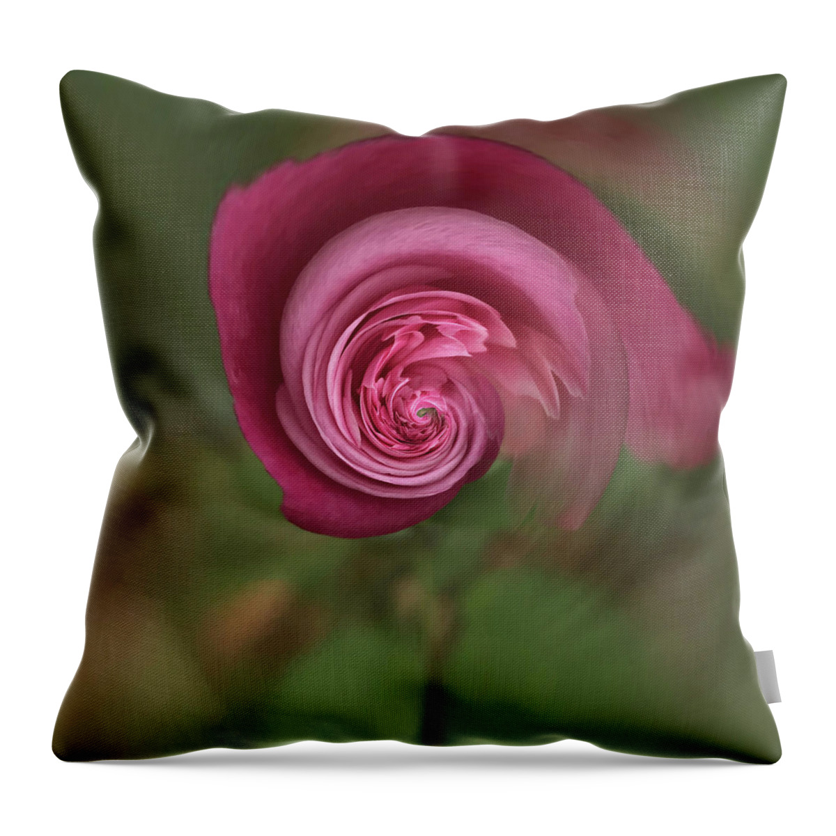Rose Throw Pillow featuring the photograph Floral fantasy 1 by Usha Peddamatham