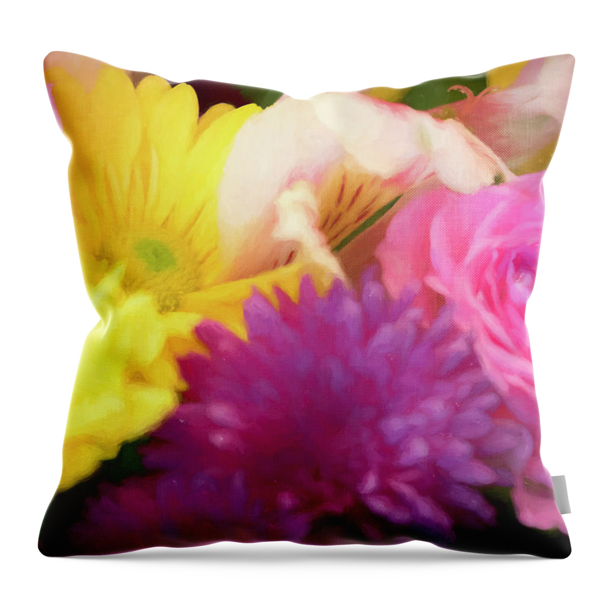 Flowers Throw Pillow featuring the photograph Flowers by Artful Imagery