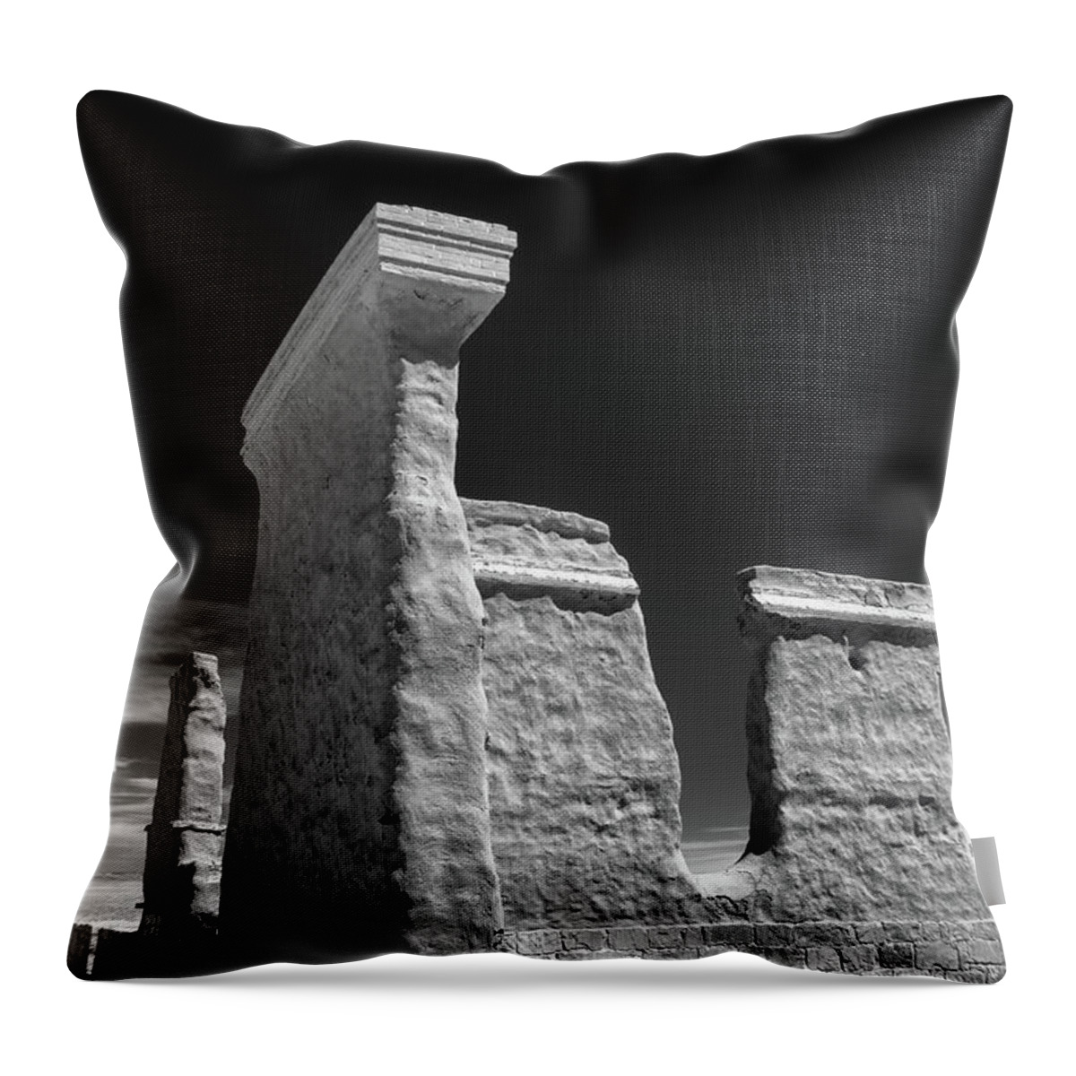 New Mexico Throw Pillow featuring the photograph Fort Union Ruins by James Barber