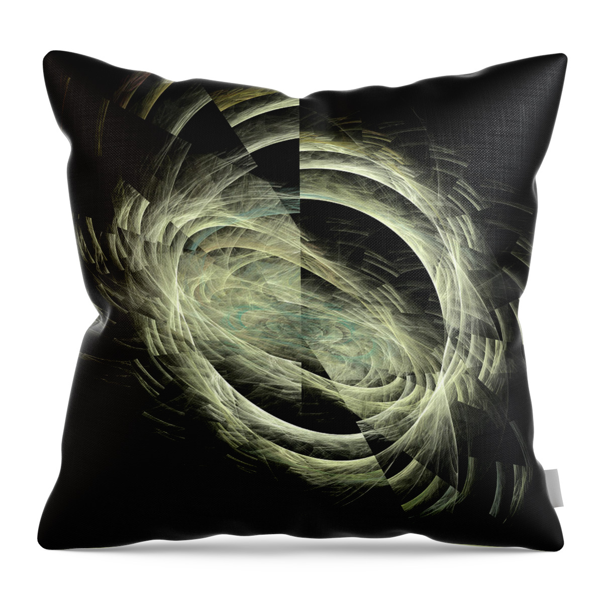 Background Throw Pillow featuring the digital art Fragmented Minds by Tim Abeln