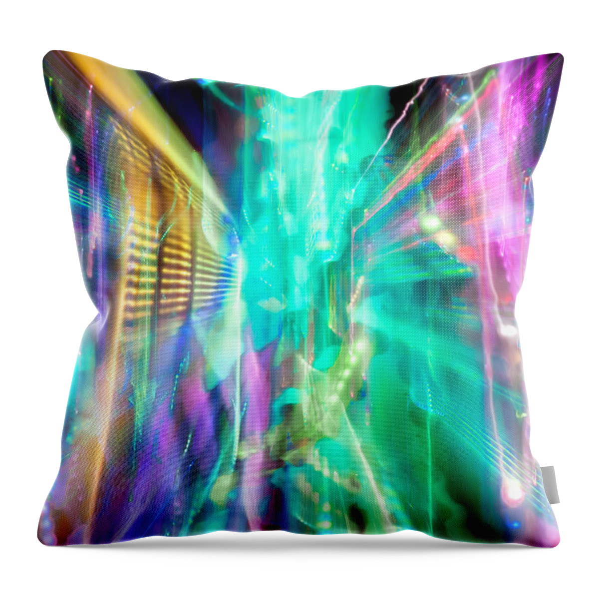New York City Throw Pillow featuring the photograph Friction by Az Jackson