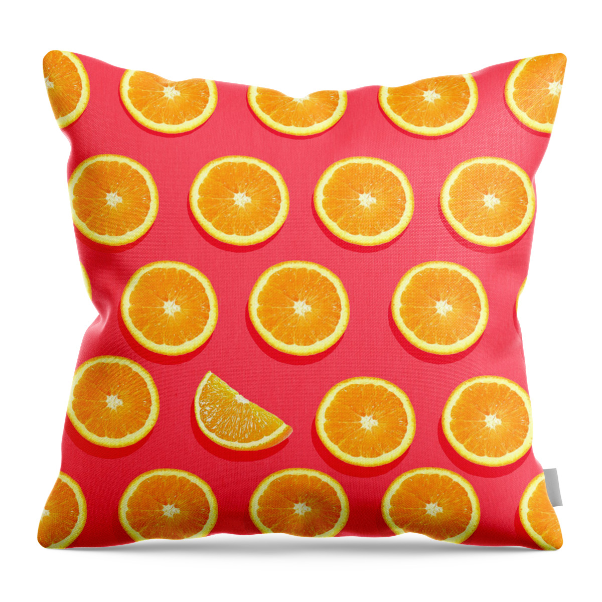 Abstract Throw Pillow featuring the painting Fruit 2 by Mark Ashkenazi