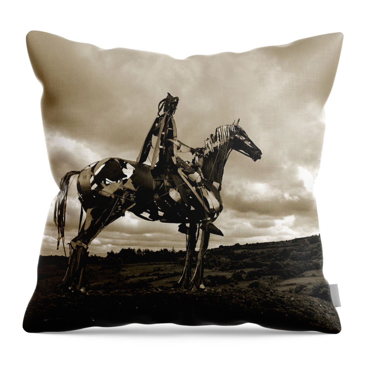 Gaelic Chieftain Throw Pillow featuring the photograph Gaelic Chieftain. by Terence Davis