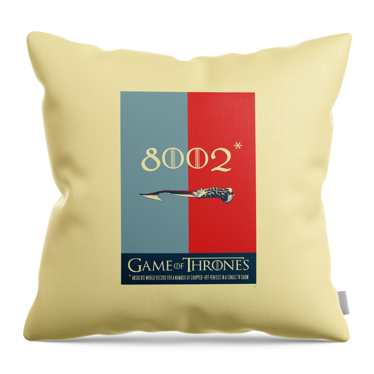 “in Stitches” Collection By Serge Averbukh Throw Pillow featuring the digital art Game of Thrones - 8002 by Serge Averbukh