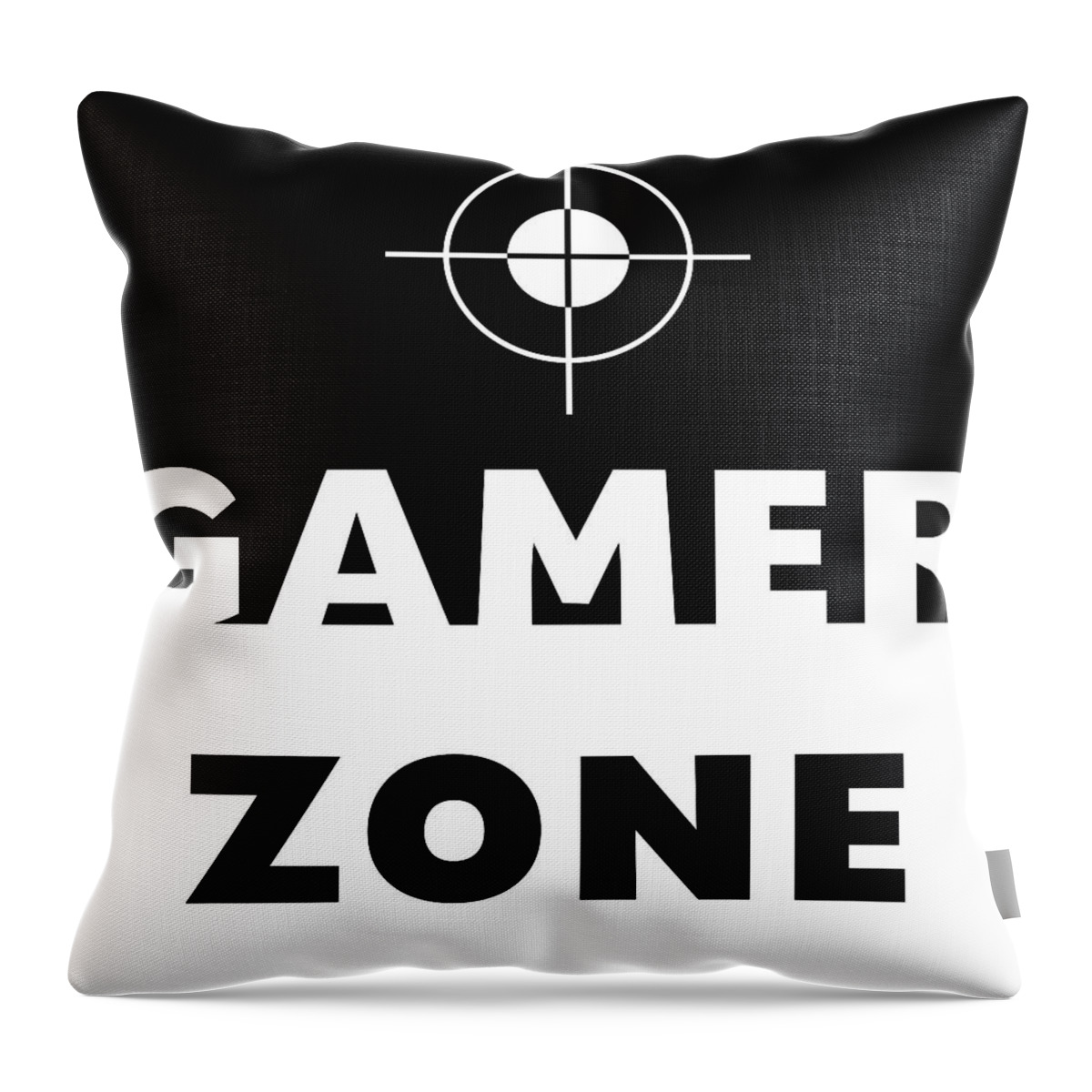 Gamer Throw Pillow featuring the mixed media Gamer Zone- Art by Linda Woods by Linda Woods