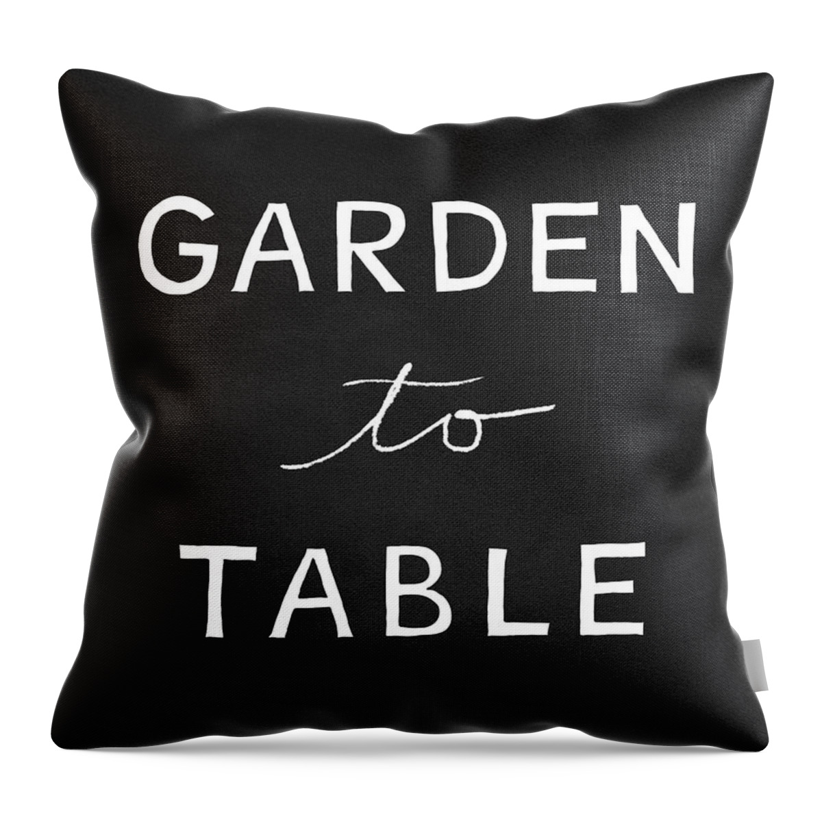 Garden To Table Throw Pillow featuring the mixed media Garden To Table- Art by Linda Woods by Linda Woods