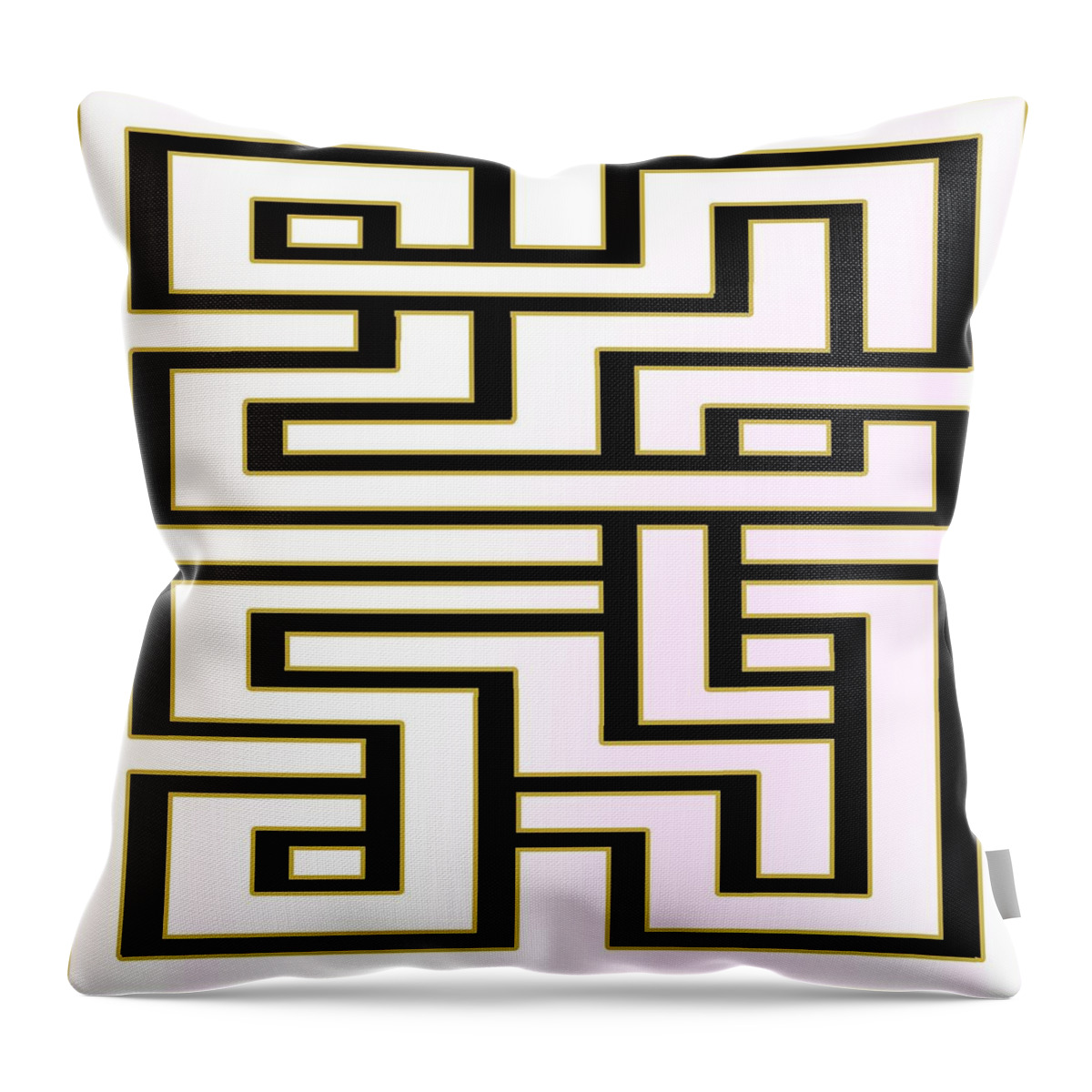 Geo 7 - Transparent Throw Pillow featuring the digital art Geo 7 - Transparent by Chuck Staley