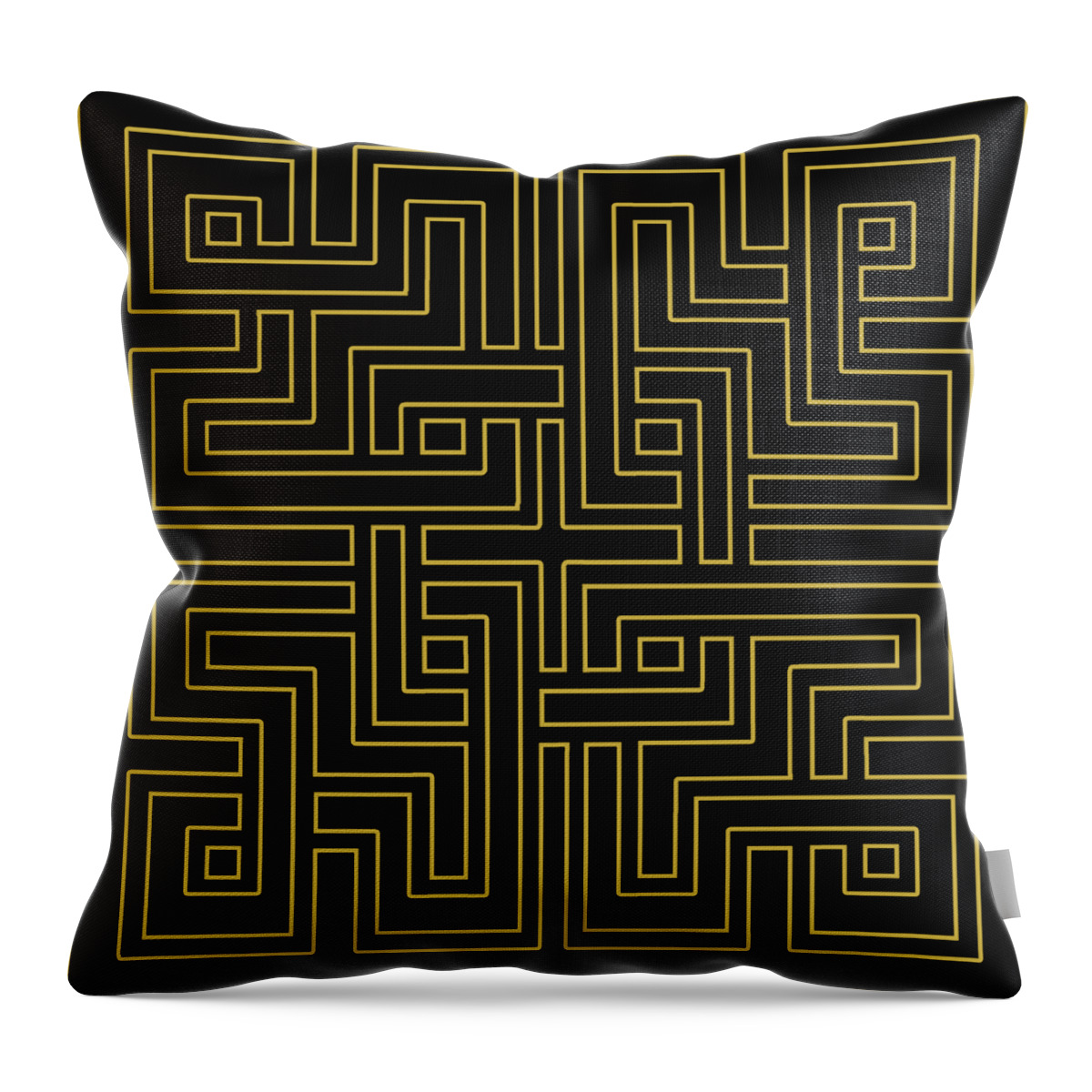 Geo Pattern 5 - Transparent Throw Pillow featuring the digital art Geo Pattern 5 - Transparent by Chuck Staley