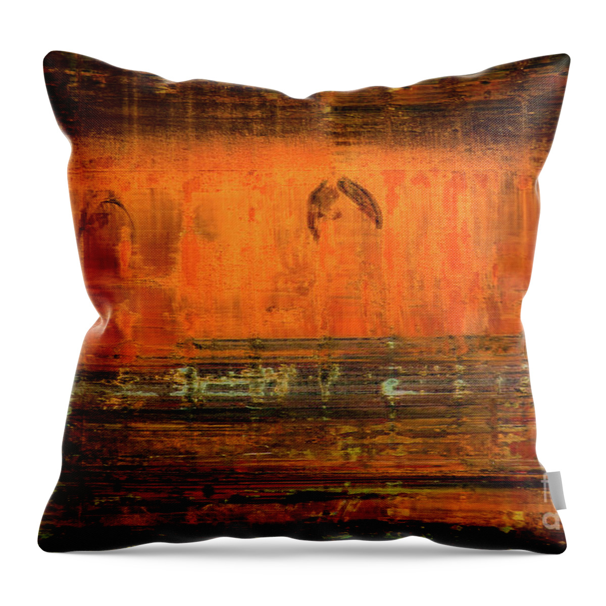 Freighter Throw Pillow featuring the photograph Ghost Freighter by Doug Sturgess