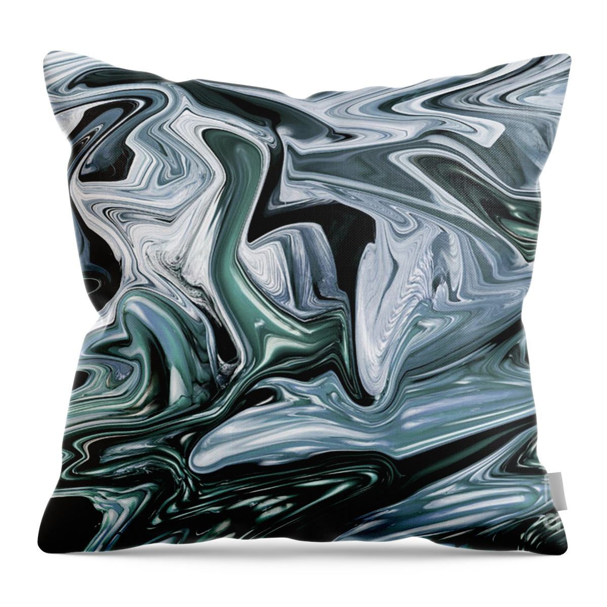Abstract Throw Pillow featuring the photograph Glacial by Mike Eingle