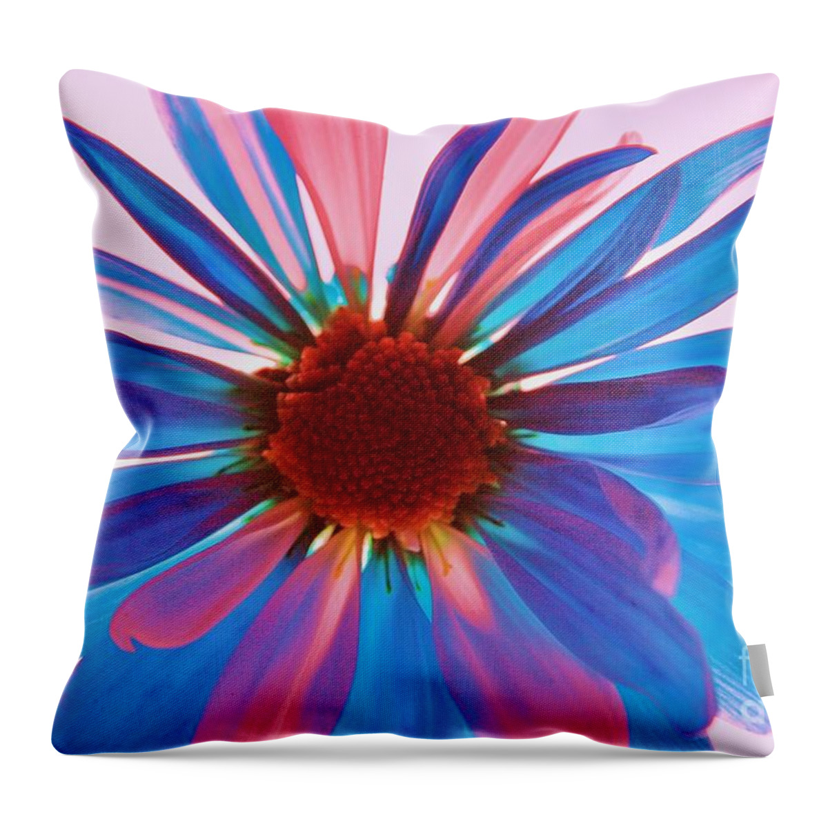 Flower Throw Pillow featuring the photograph Glass Petals by Julie Lueders 
