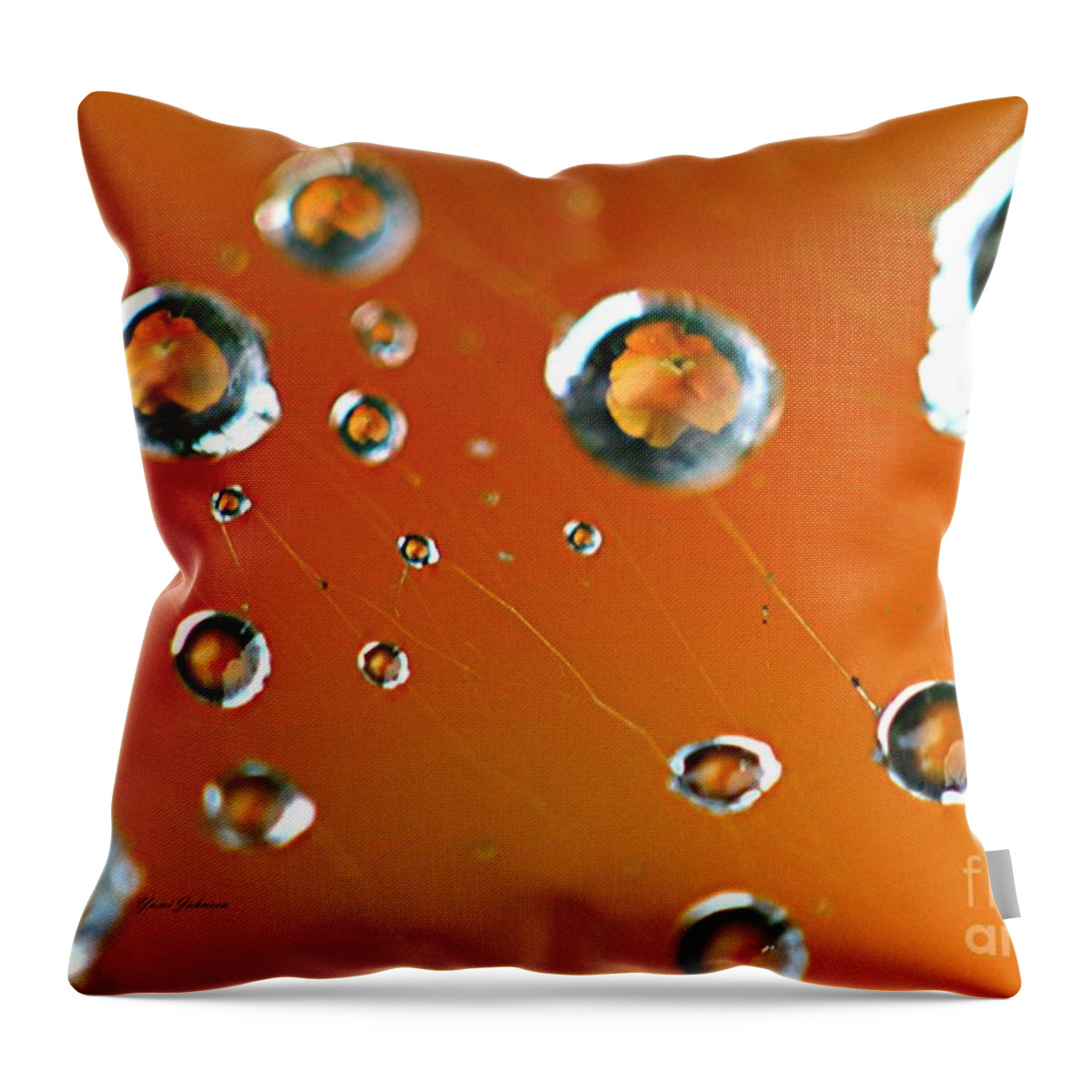 Flowers Throw Pillow featuring the photograph God creation by Yumi Johnson