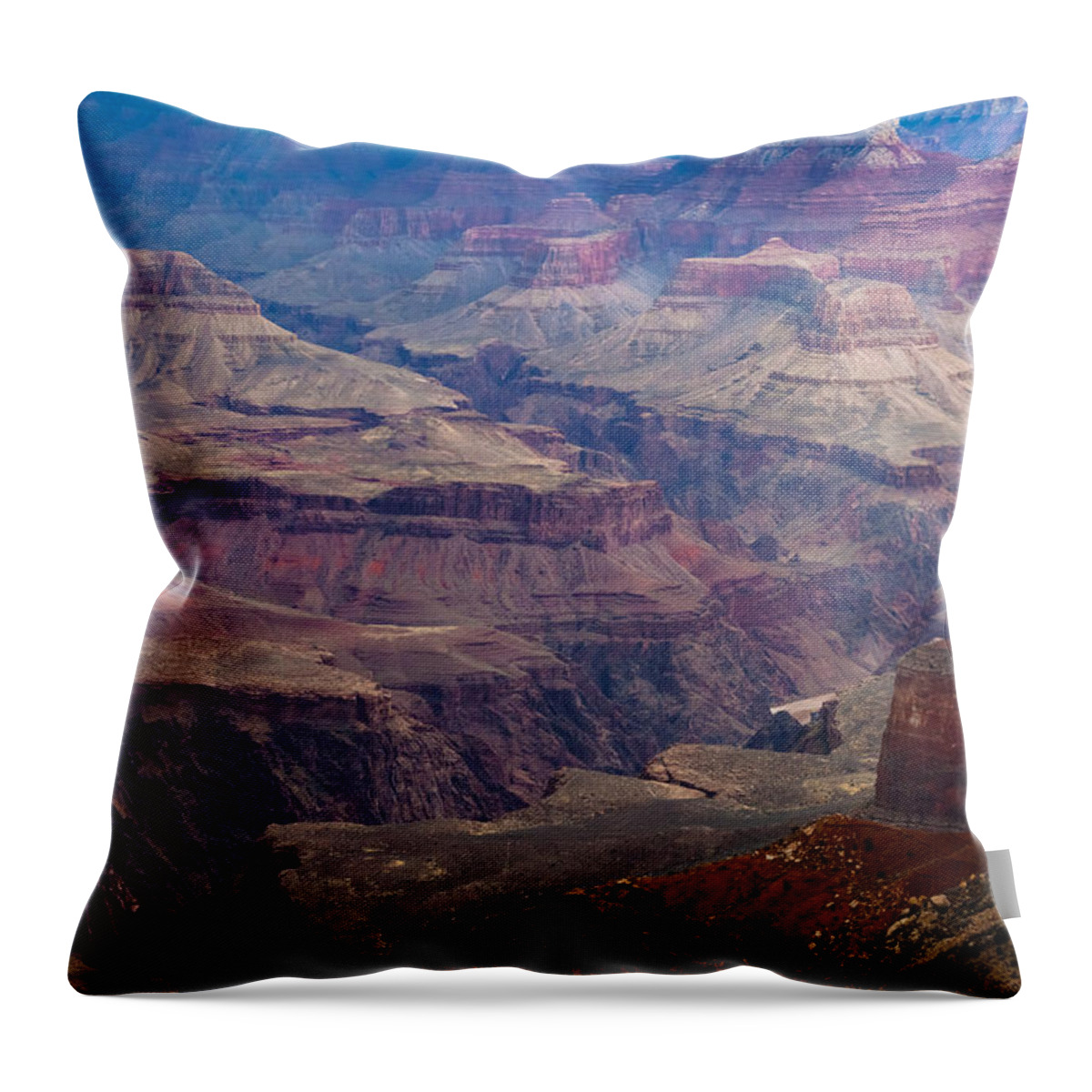 Arizona Throw Pillow featuring the photograph Gorges of the Grand Canyon by Ed Gleichman