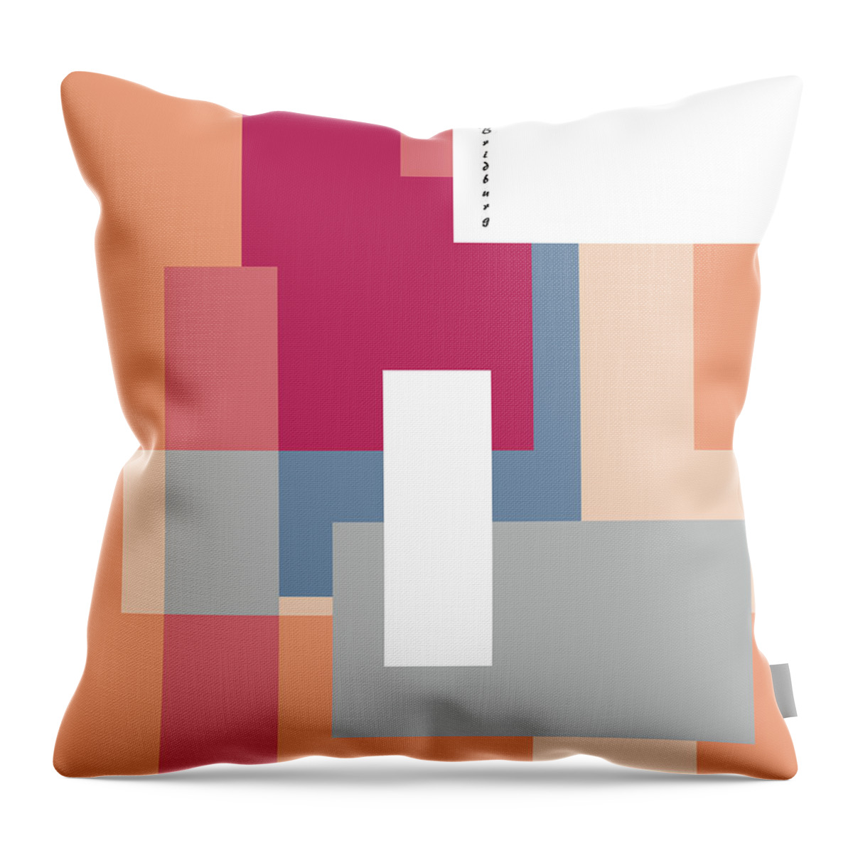 Postmodernism Throw Pillow featuring the digital art Habitat by David Bridburg