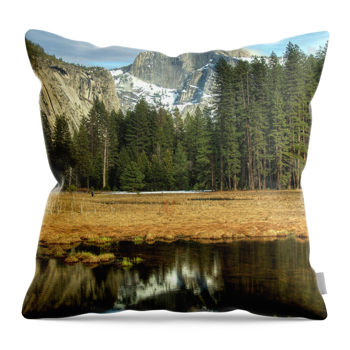 Half Dome Throw Pillow featuring the photograph Half Dome by Marc Bittan
