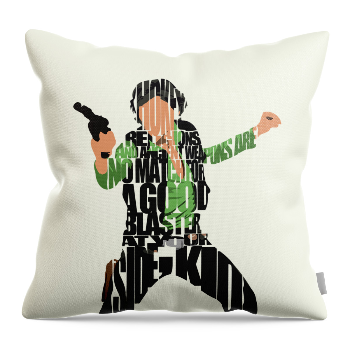 Han Solo from Star Wars Throw Pillow by Inspirowl Design - Pixels