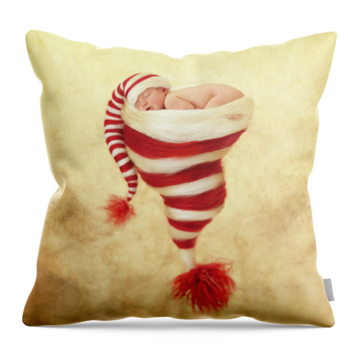 Holiday Throw Pillow featuring the photograph Happy Holidays by Anne Geddes